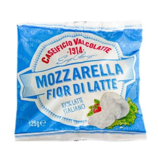 Mozzarella Fior di Latte Valcolatte 100 g świeży włoski ser do pizzy i sałatek