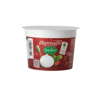 Burrata z Puglii Deliziosa – świeży włoski ser z kremowym wnętrzem, porcja 100 g